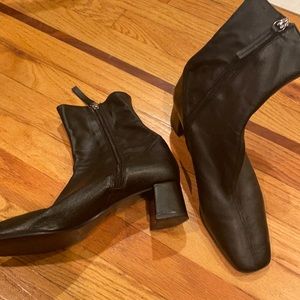 Zara square toe boots